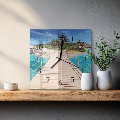 Reloj de vidrio Puente de la isla