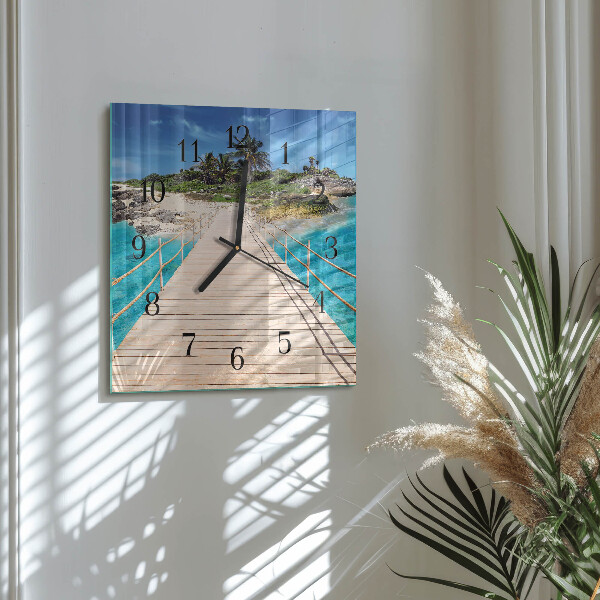 Reloj de vidrio Puente de la isla
