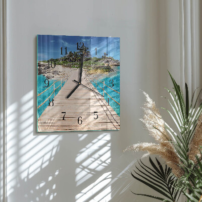 Reloj de vidrio Puente de la isla