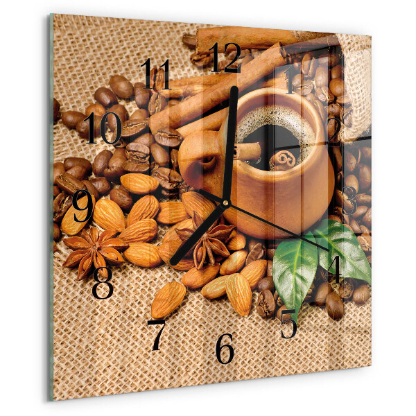 Reloj de vidrio Almendras con canela