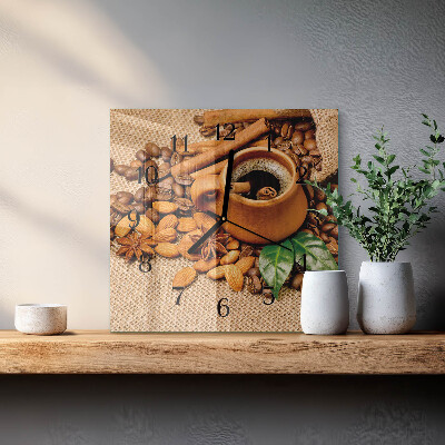 Reloj de vidrio Almendras con canela