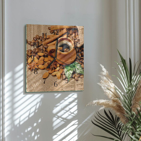Reloj de vidrio Almendras con canela