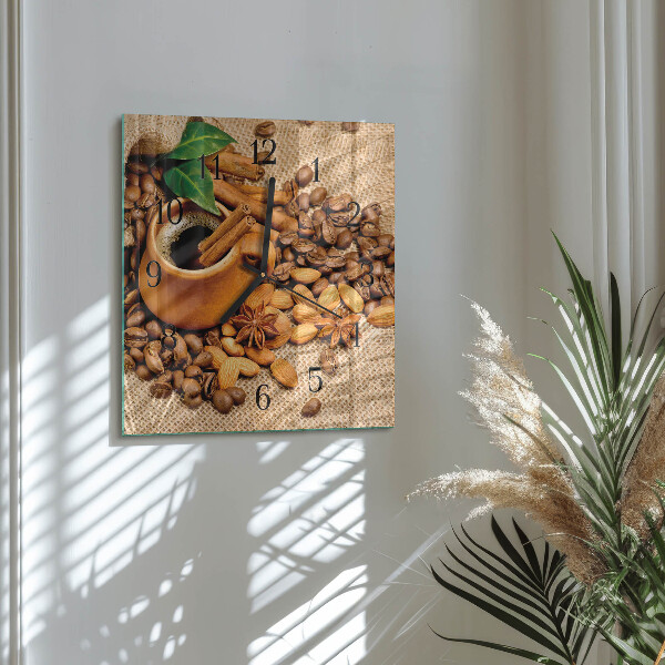 Reloj de vidrio Almendras con canela