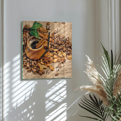 Reloj de vidrio Almendras con canela