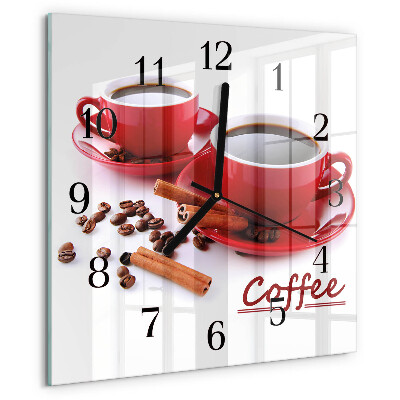 Reloj de vidrio Taza de café