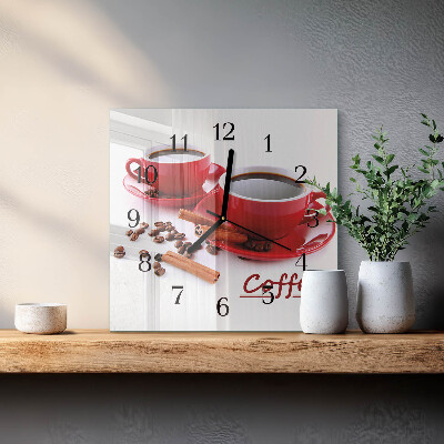 Reloj de vidrio Taza de café
