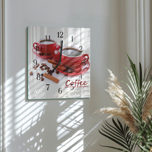 Reloj de vidrio Taza de café