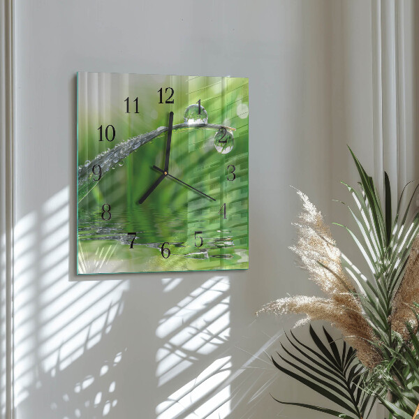 Reloj de vidrio Gotas de rocío