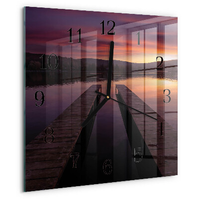 Reloj de vidrio Atardecer