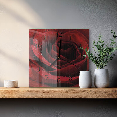 Reloj de vidrio Rosa