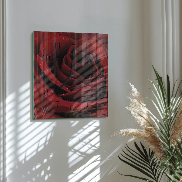 Reloj de vidrio Rosa