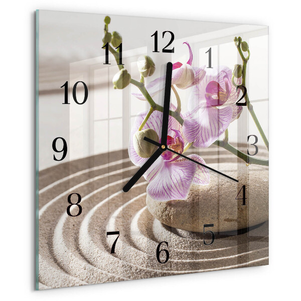 Reloj de vidrio Orquídea de arena