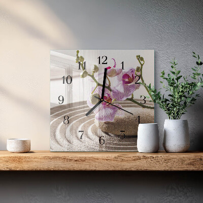 Reloj de vidrio Orquídea de arena