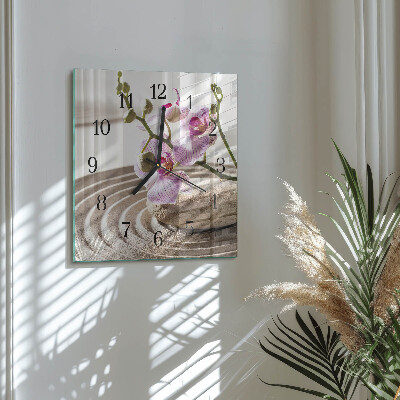 Reloj de vidrio Orquídea de arena