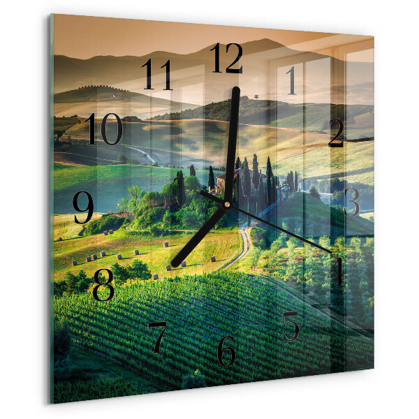 Reloj de vidrio Paisaje