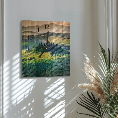 Reloj de vidrio Paisaje