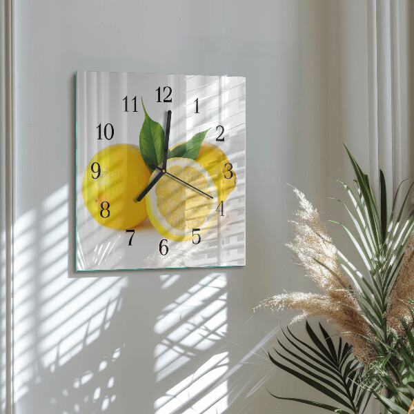 Reloj de vidrio Limones