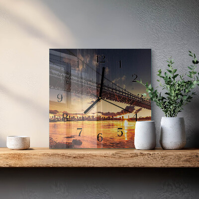 Reloj de vidrio Puente del río