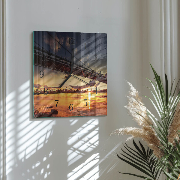 Reloj de vidrio Puente del río