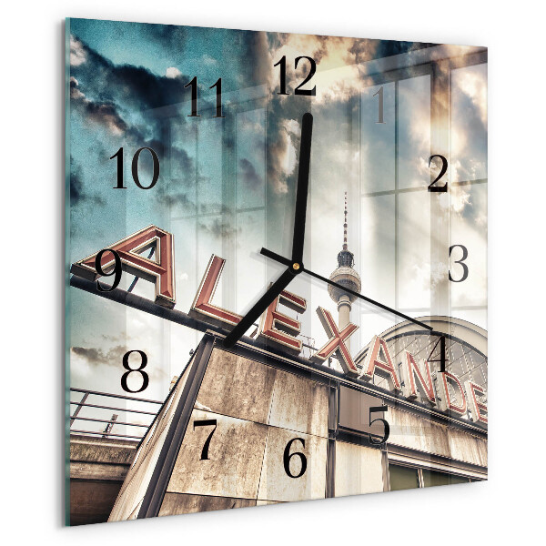 Reloj de vidrio Plaza de Alejandro