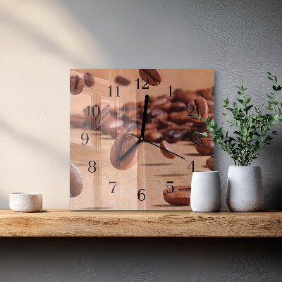 Reloj de vidrio Granos de café