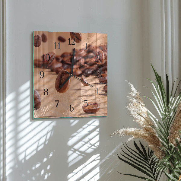 Reloj de vidrio Granos de café