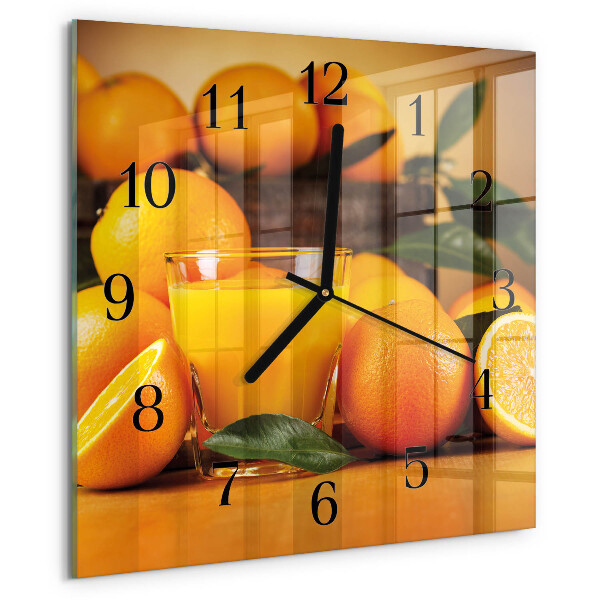 Reloj de vidrio Naranjas