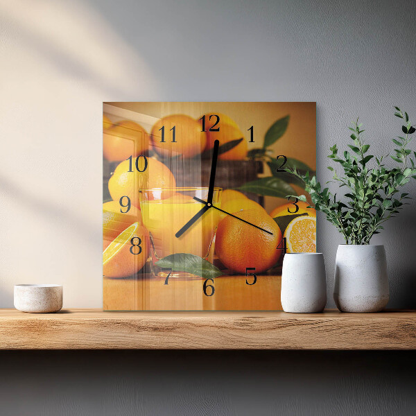 Reloj de vidrio Naranjas