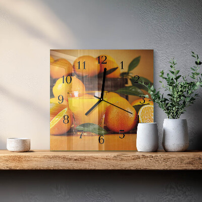 Reloj de vidrio Naranjas