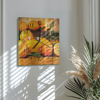 Reloj de vidrio Naranjas