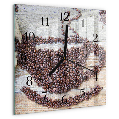 Reloj de vidrio Granos de café