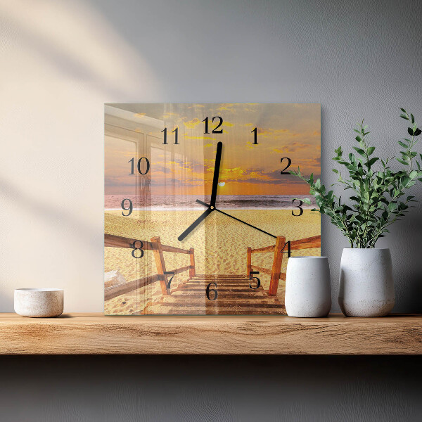 Reloj de vidrio Puente de playa