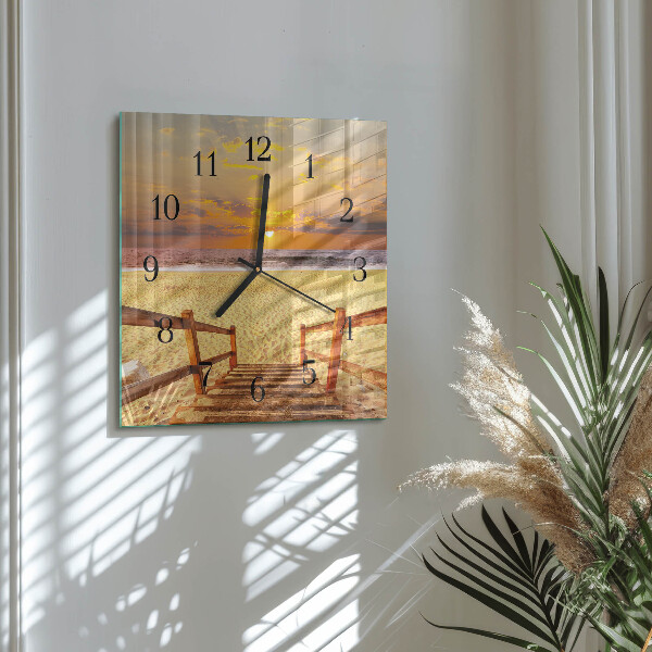 Reloj de vidrio Puente de playa
