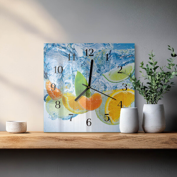 Reloj de vidrio Planta de cítricos