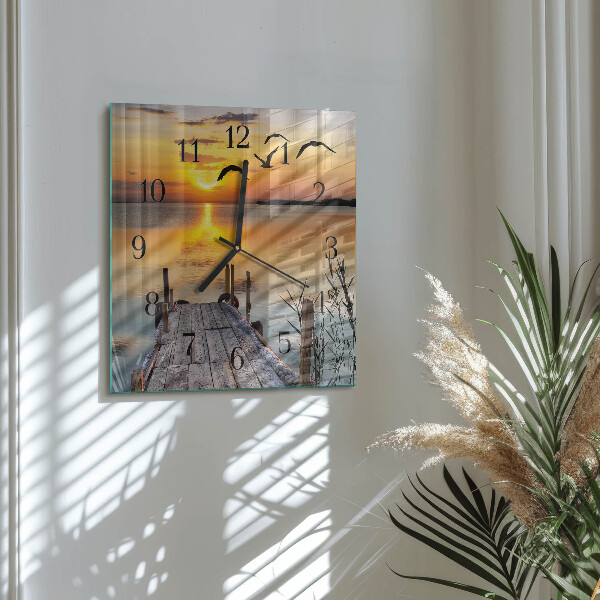 Reloj de vidrio Lago del puente