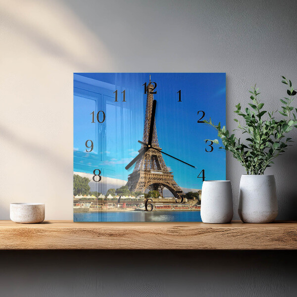 Reloj de vidrio Torre Eiffel de París