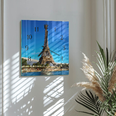 Reloj de vidrio Torre Eiffel de París