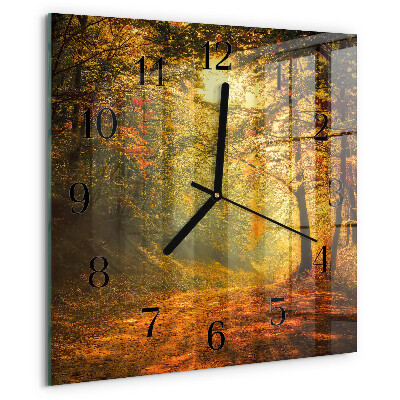 Reloj de vidrio Otoño en el bosque