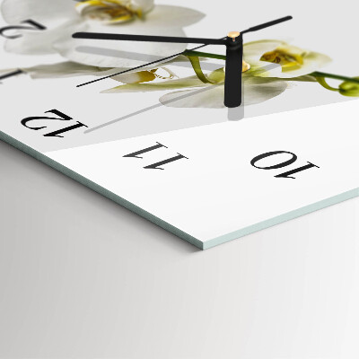 Reloj de vidrio Orquídea
