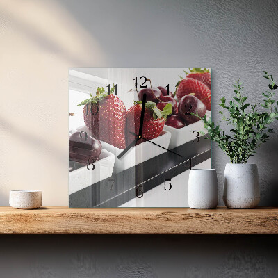 Reloj de vidrio fresas