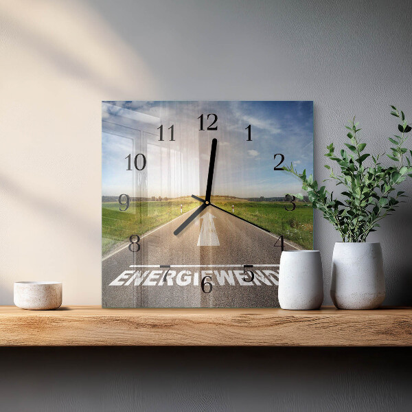 Reloj de vidrio Campo de senderos