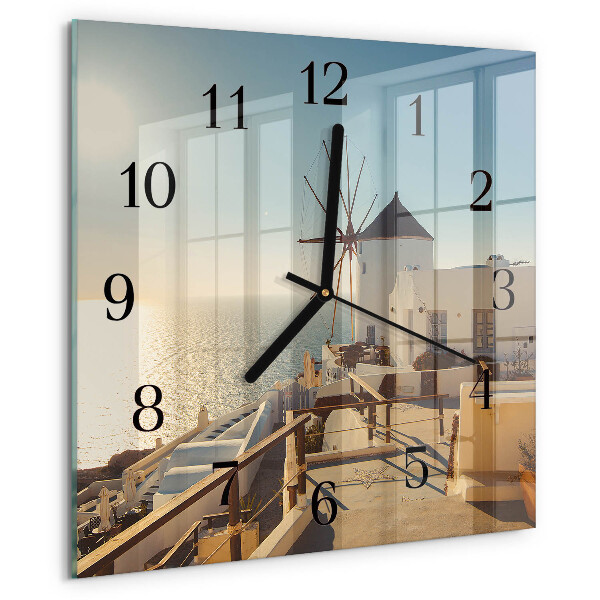 Reloj de vidrio Santorini