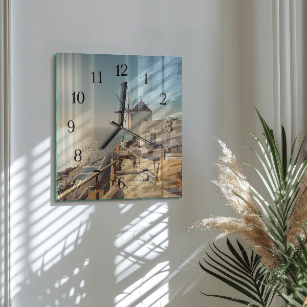 Reloj de vidrio Santorini