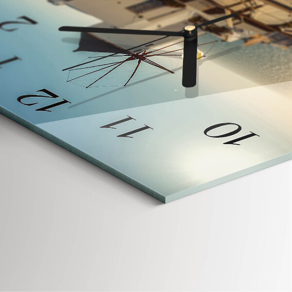 Reloj de vidrio Santorini