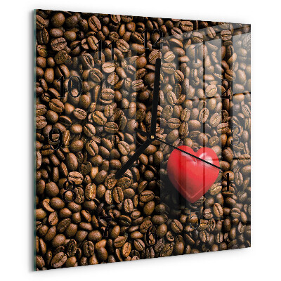 Reloj de vidrio Granos de café