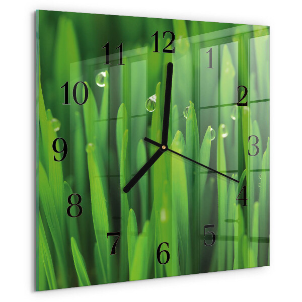 Reloj de vidrio Césped