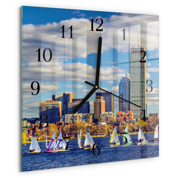 Reloj de vidrio veleros