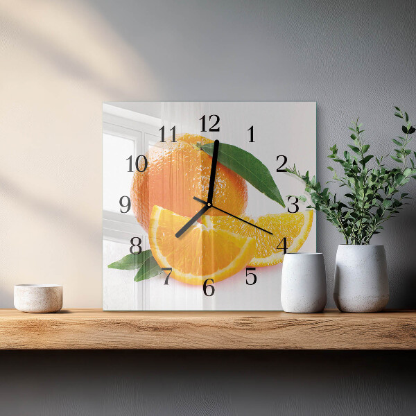Reloj de vidrio Naranjas
