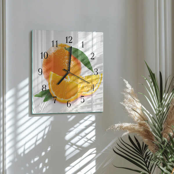 Reloj de vidrio Naranjas