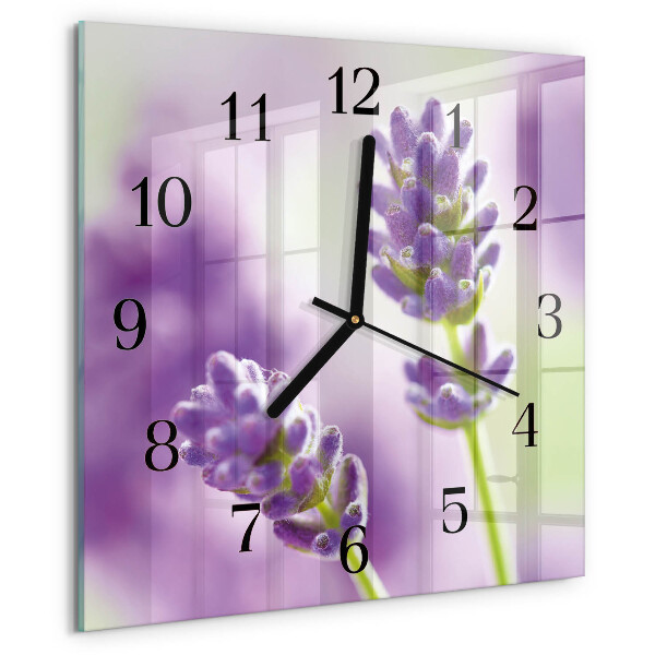 Reloj de vidrio Lavanda